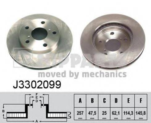 NIPPARTS J3302099 Тормозной диск