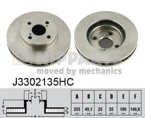 NIPPARTS J3302135HC Тормозной диск