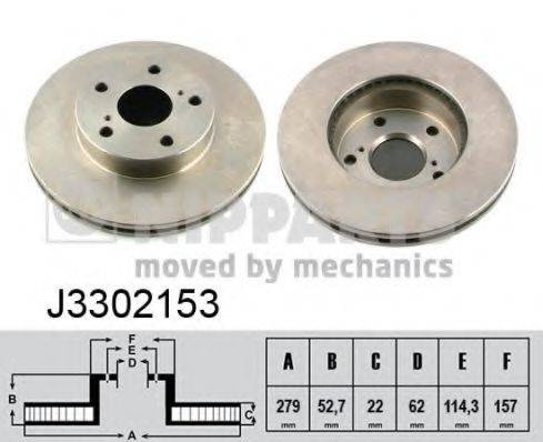 NIPPARTS J3302153 Тормозной диск