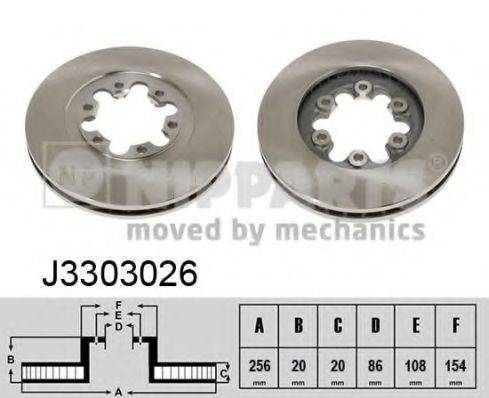 NIPPARTS J3303026 Тормозной диск