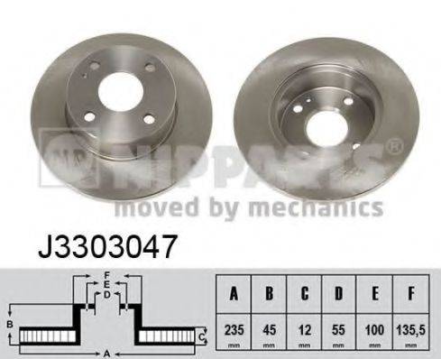 NIPPARTS J3303047 Тормозной диск