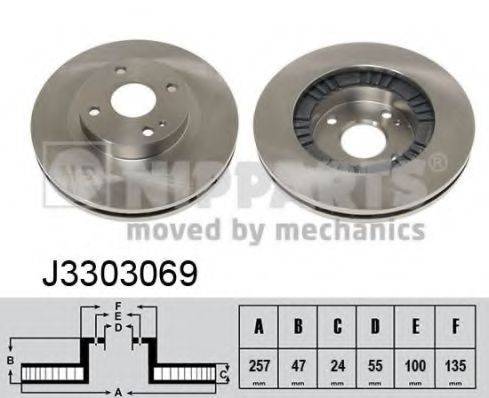 NIPPARTS J3303069 Тормозной диск