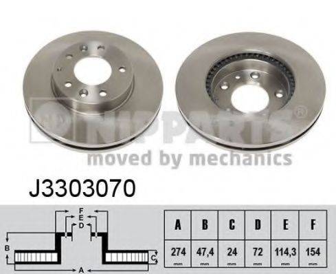 NIPPARTS J3303070 Тормозной диск