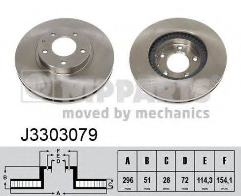 NIPPARTS J3303079 Тормозной диск