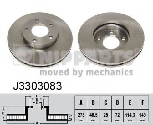 NIPPARTS J3303083 Тормозной диск