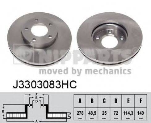 NIPPARTS J3303083HC Тормозной диск