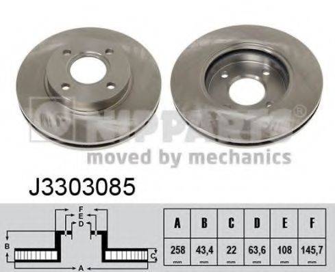 NIPPARTS J3303085 Тормозной диск