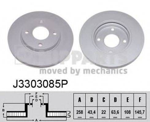 NIPPARTS J3303085P Тормозной диск