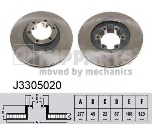 NIPPARTS J3305020 Тормозной диск