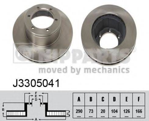 NIPPARTS J3305041 Тормозной диск