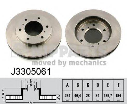 NIPPARTS J3305061 Тормозной диск