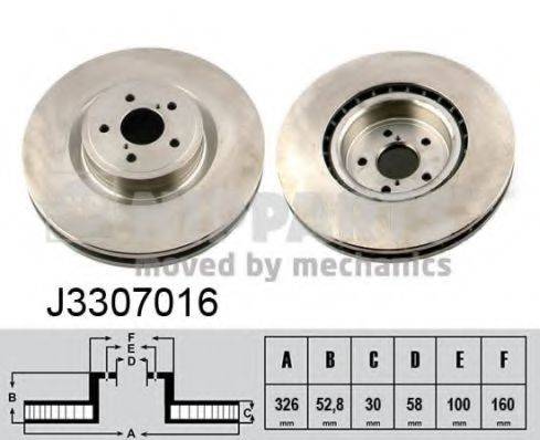 NIPPARTS J3307016 Тормозной диск