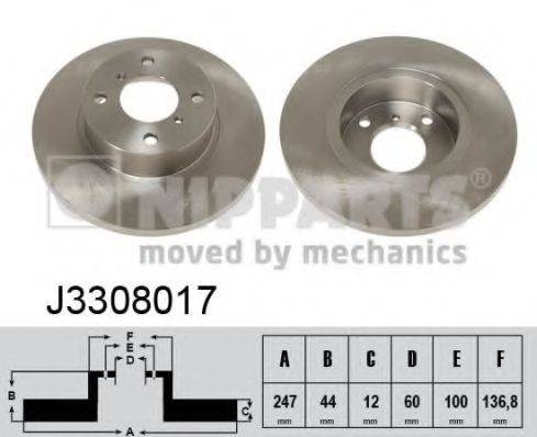 NIPPARTS J3308017 Тормозной диск