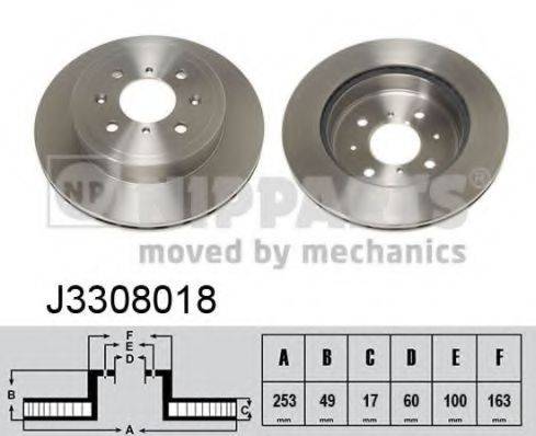 NIPPARTS J3308018 Тормозной диск