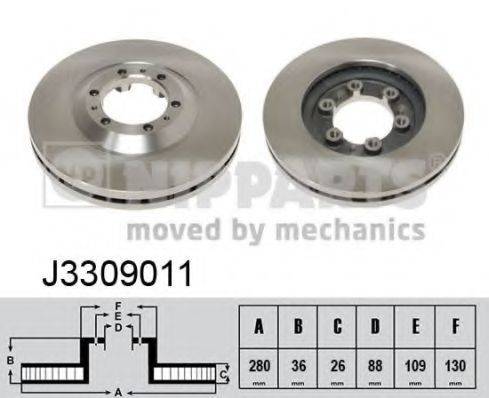 NIPPARTS J3309011 Тормозной диск