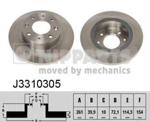 NIPPARTS J3310305 Тормозной диск