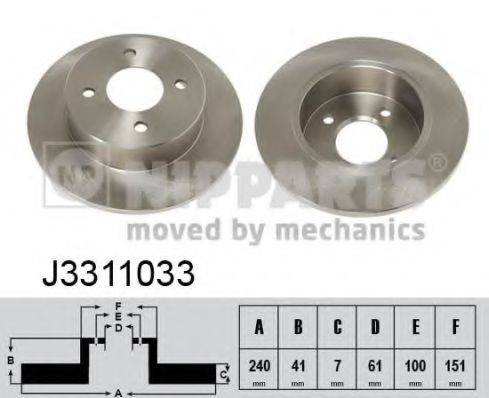 NIPPARTS J3311033 Тормозной диск