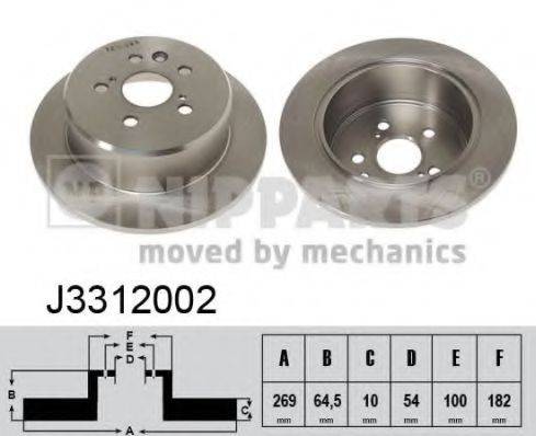 NIPPARTS J3312002 Тормозной диск