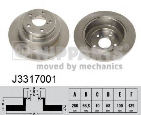 NIPPARTS J3317001 Тормозной диск