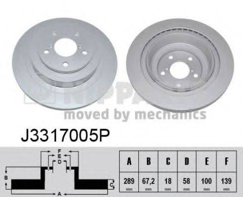 NIPPARTS J3317005P Тормозной диск