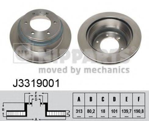 NIPPARTS J3319001 Тормозной диск