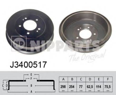 NIPPARTS J3400517 Тормозной барабан