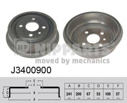 NIPPARTS J3400900 Тормозной барабан