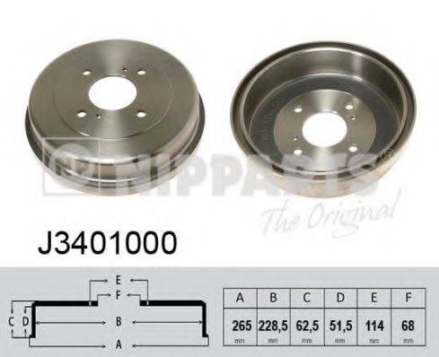 NIPPARTS J3401000 Тормозной барабан