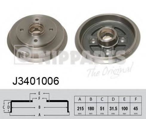 NIPPARTS J3401006 Тормозной барабан