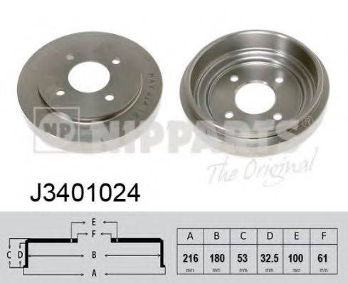 NIPPARTS J3401024 Тормозной барабан