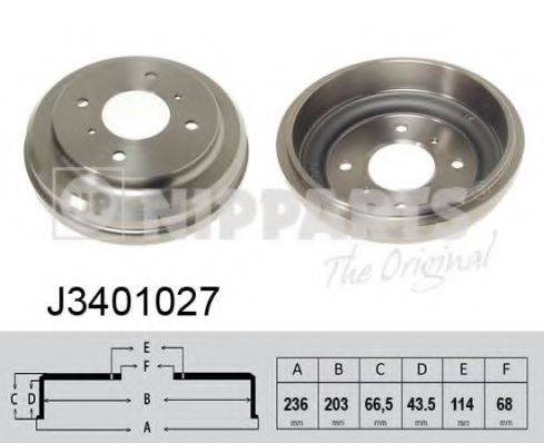 NIPPARTS J3401027 Тормозной барабан