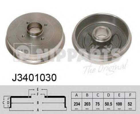 NIPPARTS J3401030 Тормозной барабан