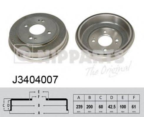 NIPPARTS J3404007 Тормозной барабан