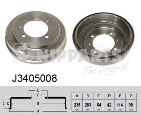 NIPPARTS J3405008 Тормозной барабан