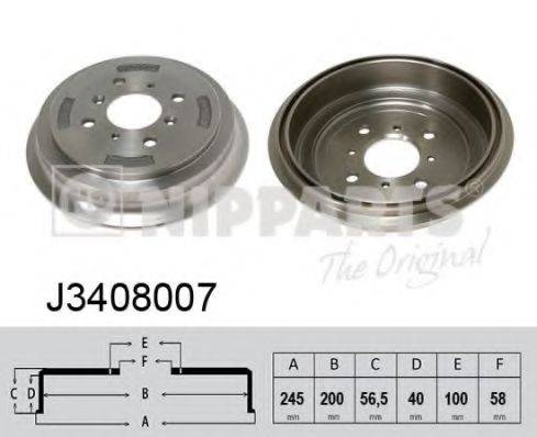 NIPPARTS J3408007 Тормозной барабан