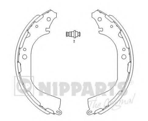 NIPPARTS J3501045 Комплект тормозных колодок