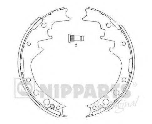 NIPPARTS J3502033 Комплект тормозных колодок
