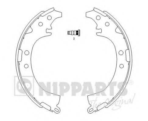 NIPPARTS J3502050 Комплект тормозных колодок