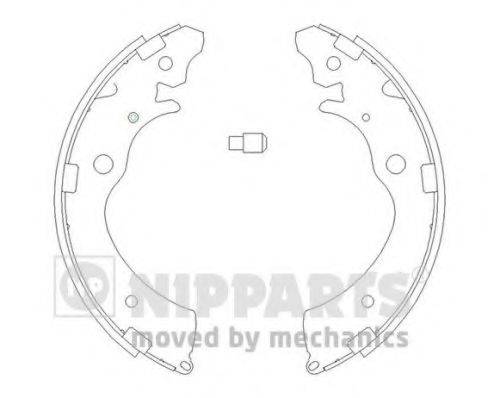 NIPPARTS J3504020 Комплект тормозных колодок