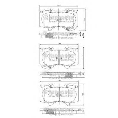 NIPPARTS J3602109 Комплект тормозных колодок, дисковый тормоз