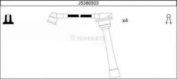 NIPPARTS J5380503 Комплект проводов зажигания