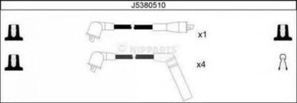 NIPPARTS J5380510 Комплект проводов зажигания