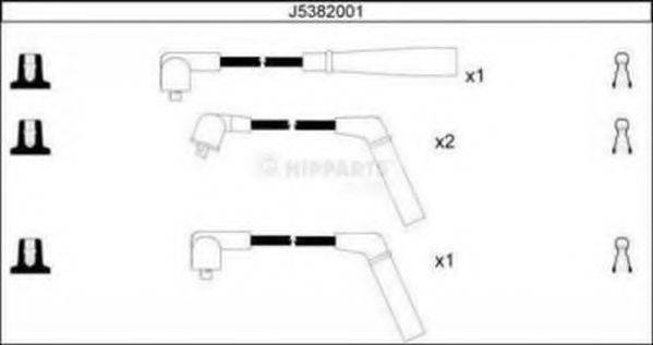 NIPPARTS J5382001 Комплект проводов зажигания