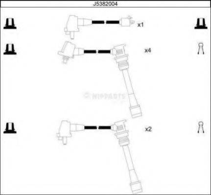 NIPPARTS J5382004 Комплект проводов зажигания