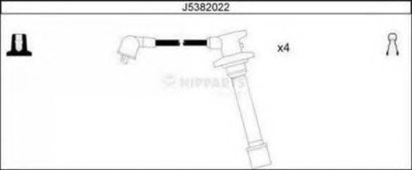 NIPPARTS J5382022 Комплект проводов зажигания