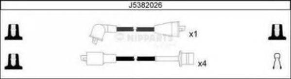 NIPPARTS J5382026 Комплект проводов зажигания