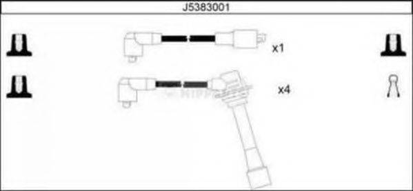 NIPPARTS J5383001 Комплект проводов зажигания