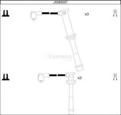 NIPPARTS J5383037 Комплект проводов зажигания