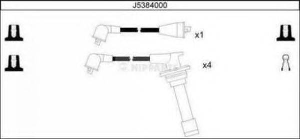 NIPPARTS J5384000 Комплект проводов зажигания