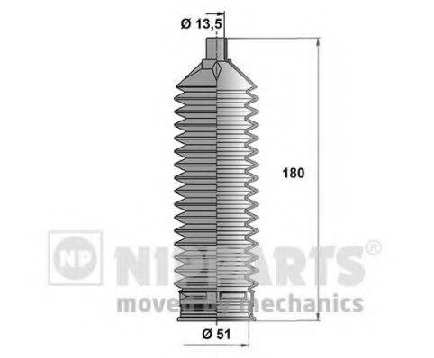 NIPPARTS N2840509 Комплект пылника, рулевое управление